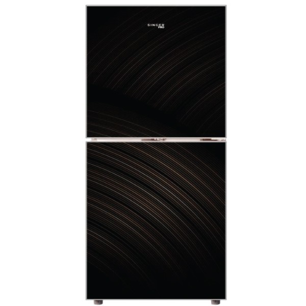 singer 198 ltr refrigerator black