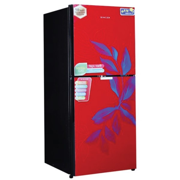 singer 198 ltr refrigerator red